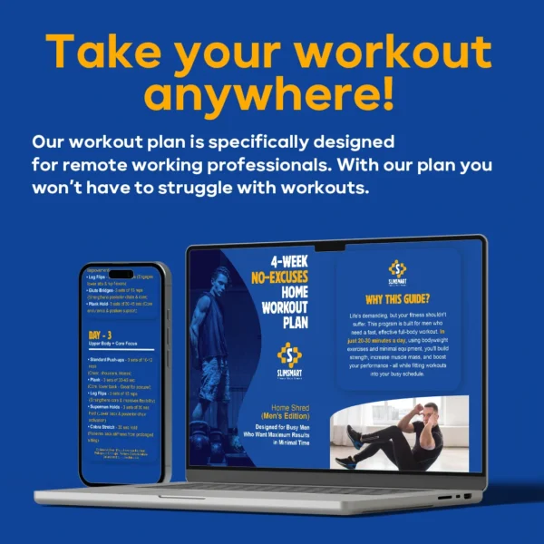 4 Weeks - No excuses home workout plan - Men's Edition - Image 2
